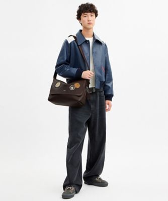 ラドロー メッセンジャー バッグ・ラブド レザー・ステッカー | COACH